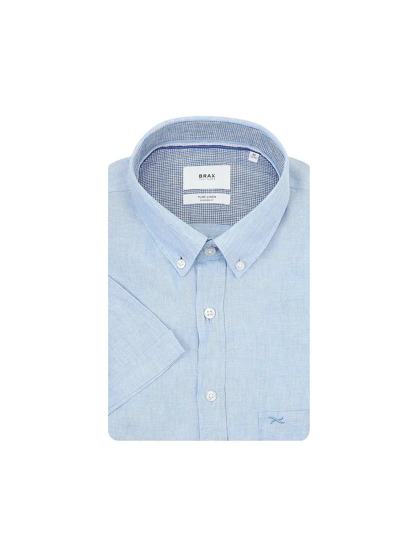 BRAX | Leinenhemd Modern Fit DAN U | hellblau